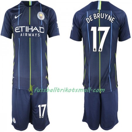 Fußballtrikots Manchester City De Bruyne 17 Kinder 2018-2019 Kurzarm Auswärts-trikot kaufen